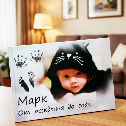 Обложка детской фотокниги с индивидуальным дизайном